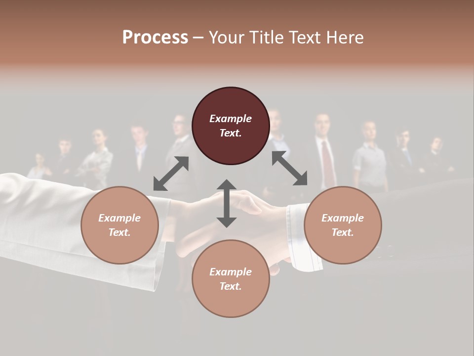 Together Businessman Deal PowerPoint Template