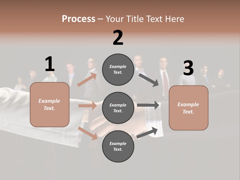 Together Businessman Deal PowerPoint Template