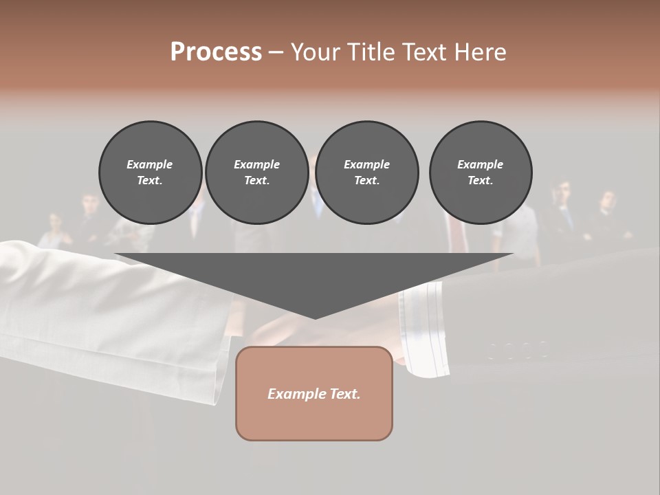 Together Businessman Deal PowerPoint Template