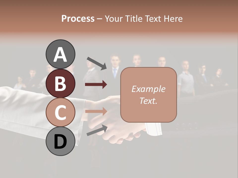 Together Businessman Deal PowerPoint Template