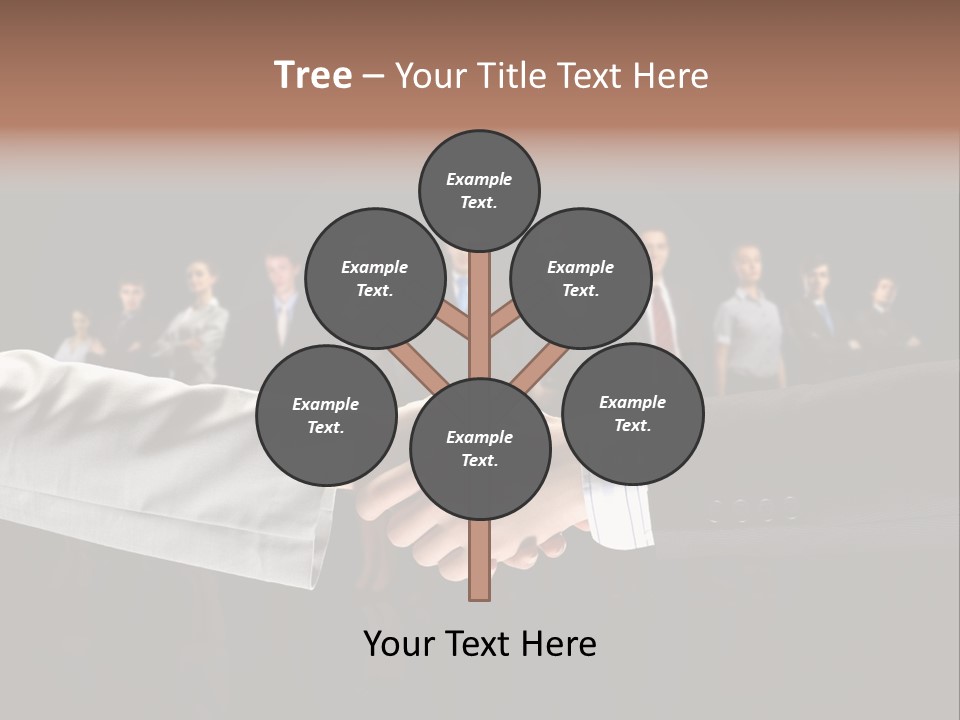 Together Businessman Deal PowerPoint Template