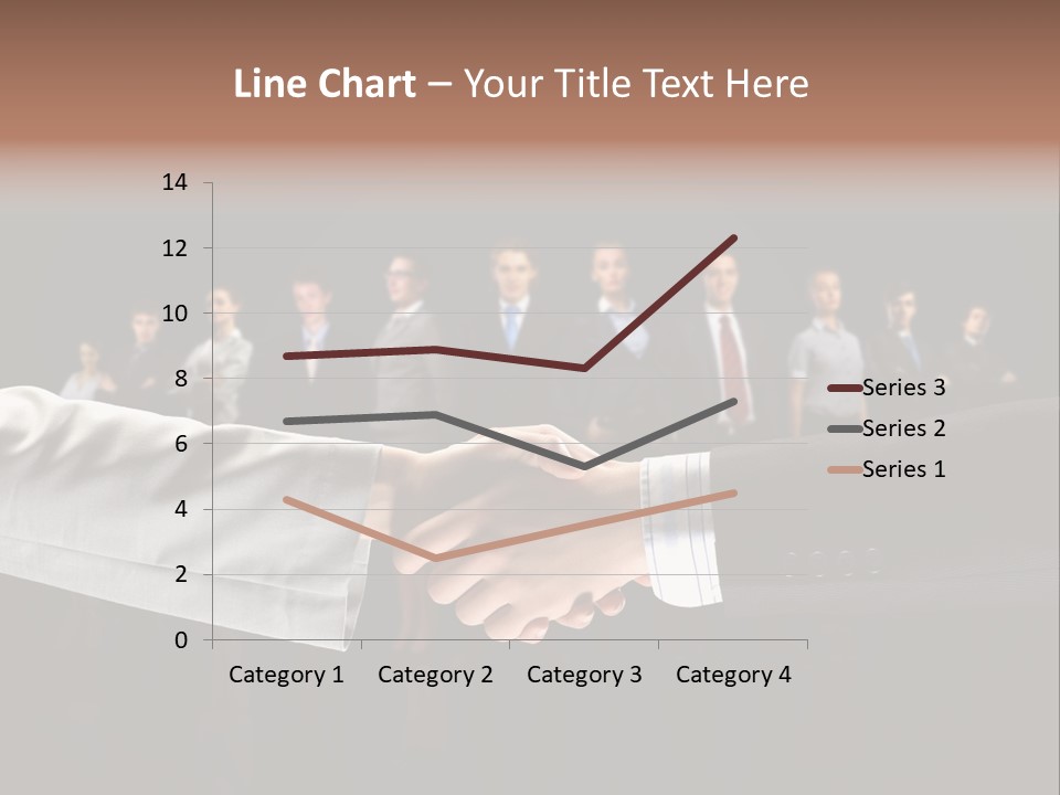 Together Businessman Deal PowerPoint Template