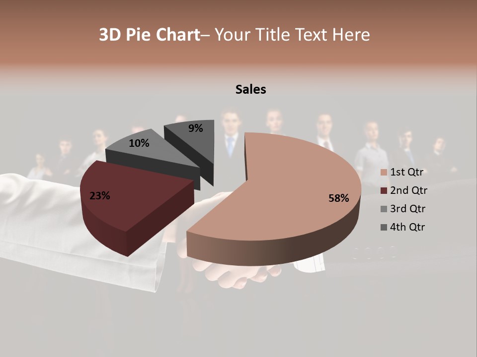 Together Businessman Deal PowerPoint Template