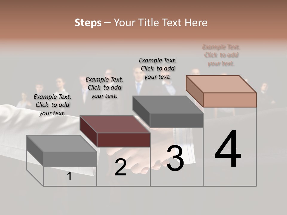 Together Businessman Deal PowerPoint Template
