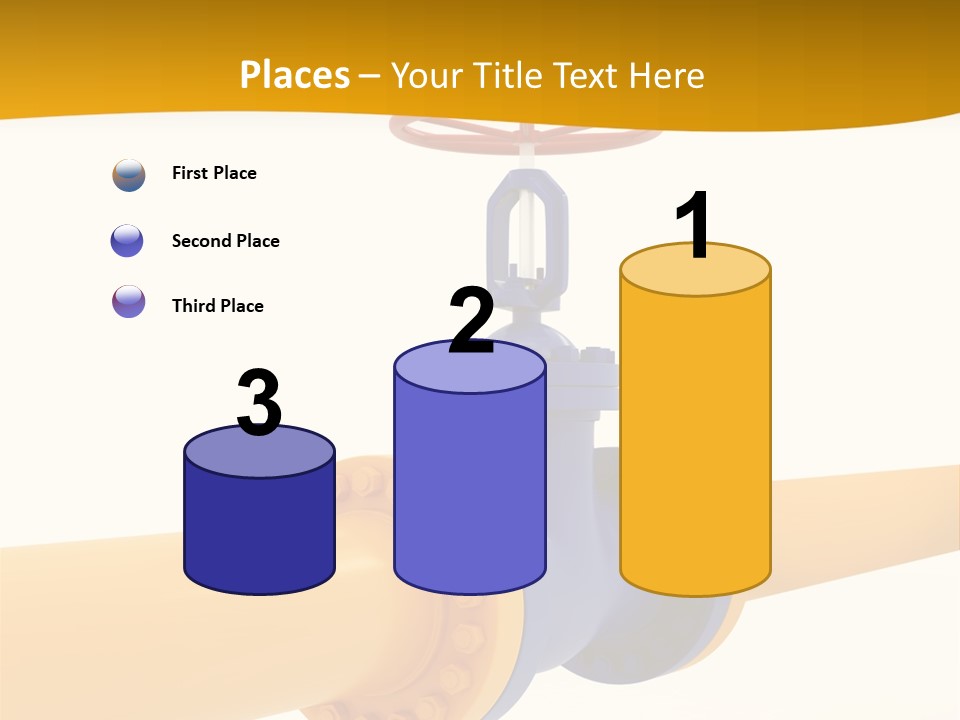 White Fuel System PowerPoint Template