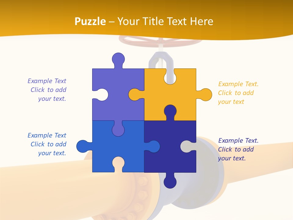 White Fuel System PowerPoint Template