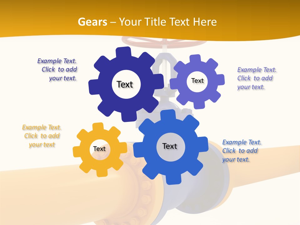 White Fuel System PowerPoint Template