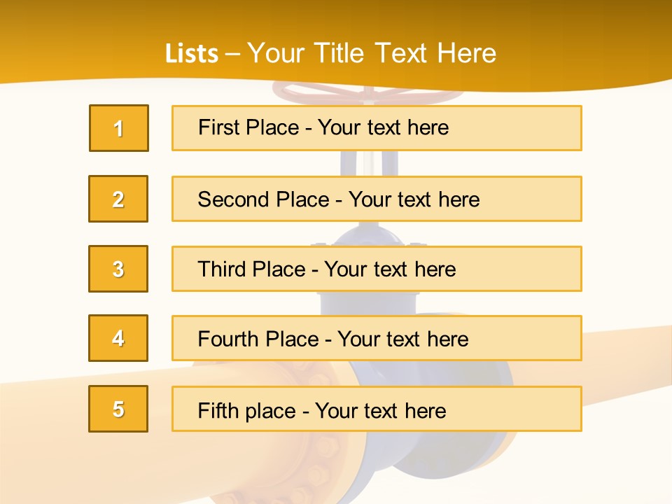 White Fuel System PowerPoint Template