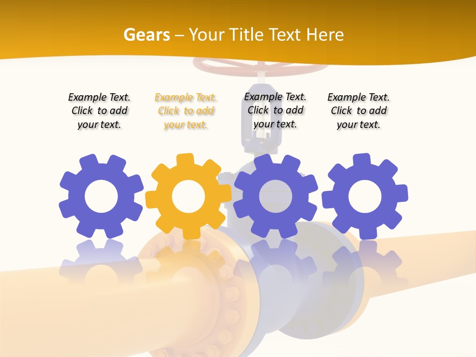 White Fuel System PowerPoint Template