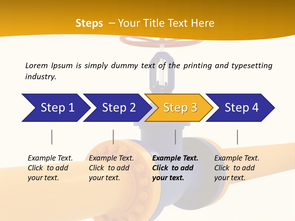 White Fuel System PowerPoint Template