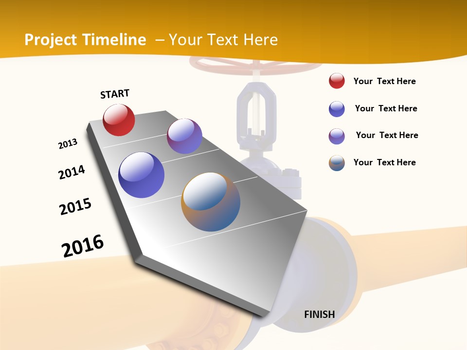 White Fuel System PowerPoint Template