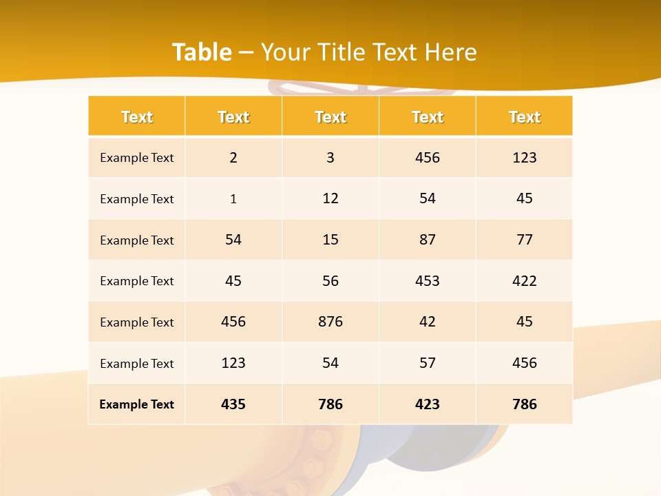 White Fuel System PowerPoint Template