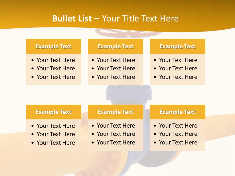 White Fuel System PowerPoint Template
