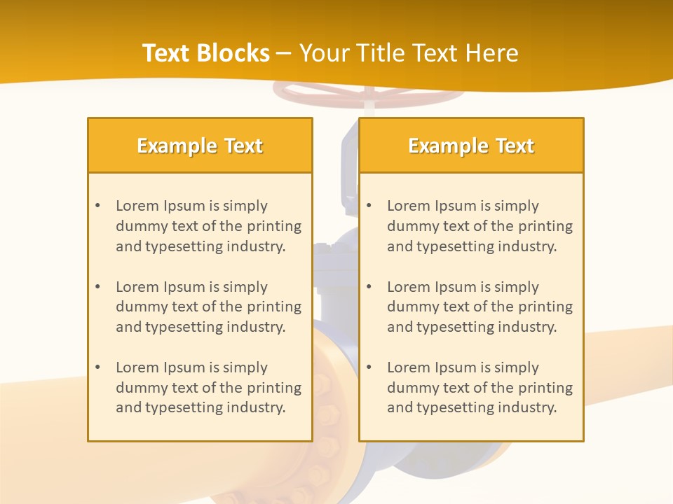 White Fuel System PowerPoint Template