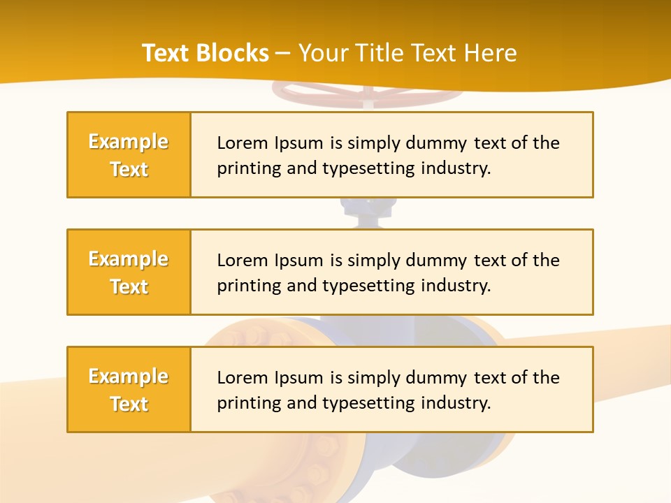White Fuel System PowerPoint Template