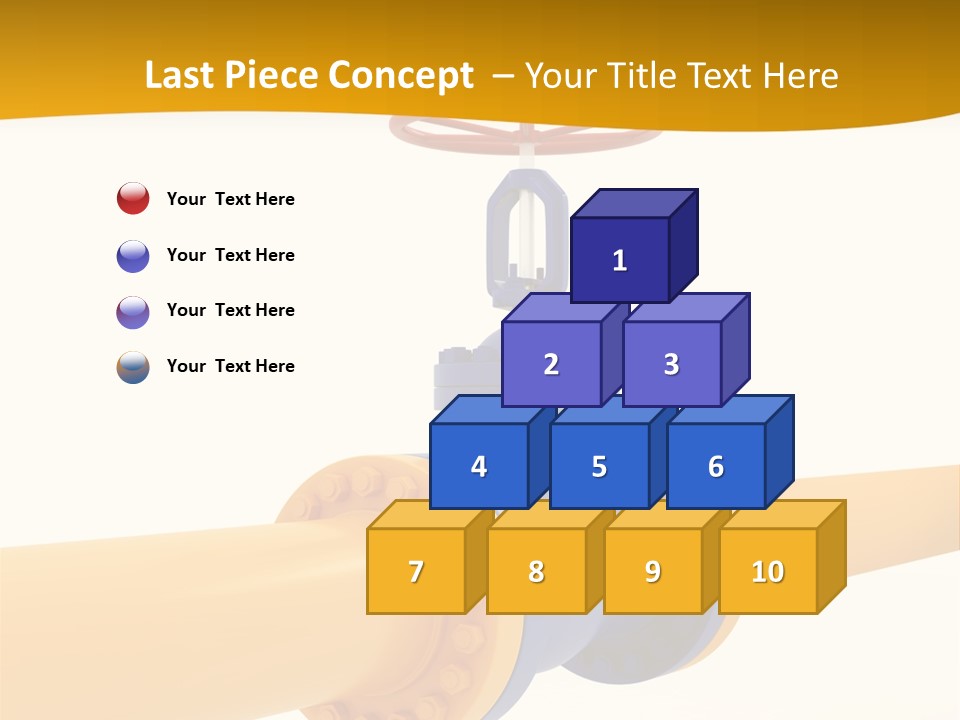 White Fuel System PowerPoint Template