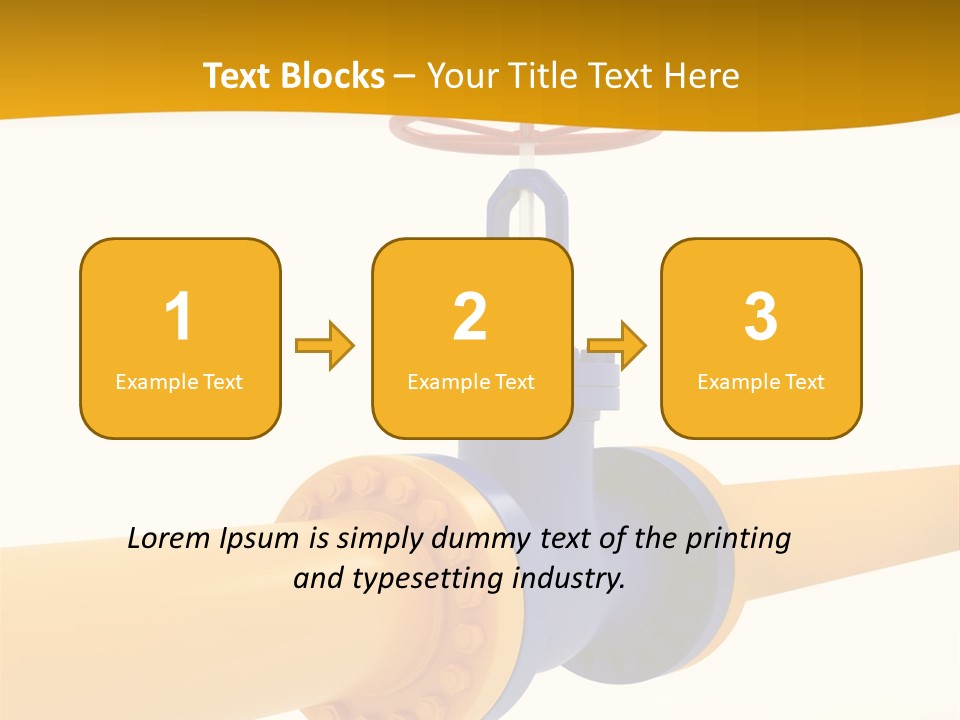 White Fuel System PowerPoint Template