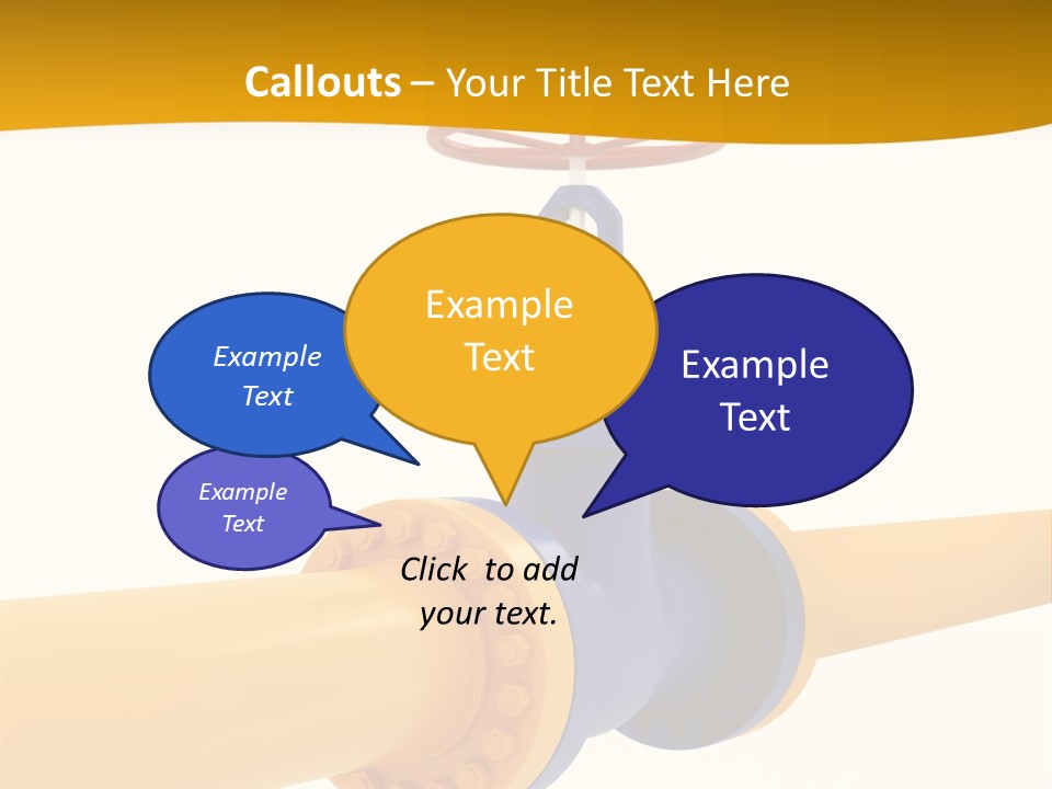 White Fuel System PowerPoint Template