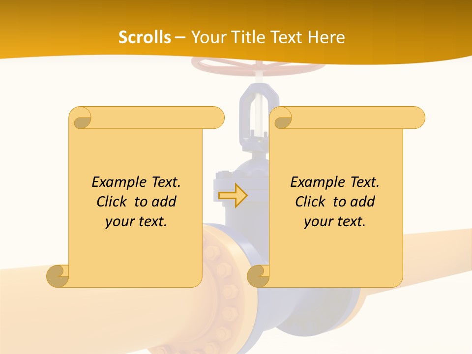 White Fuel System PowerPoint Template