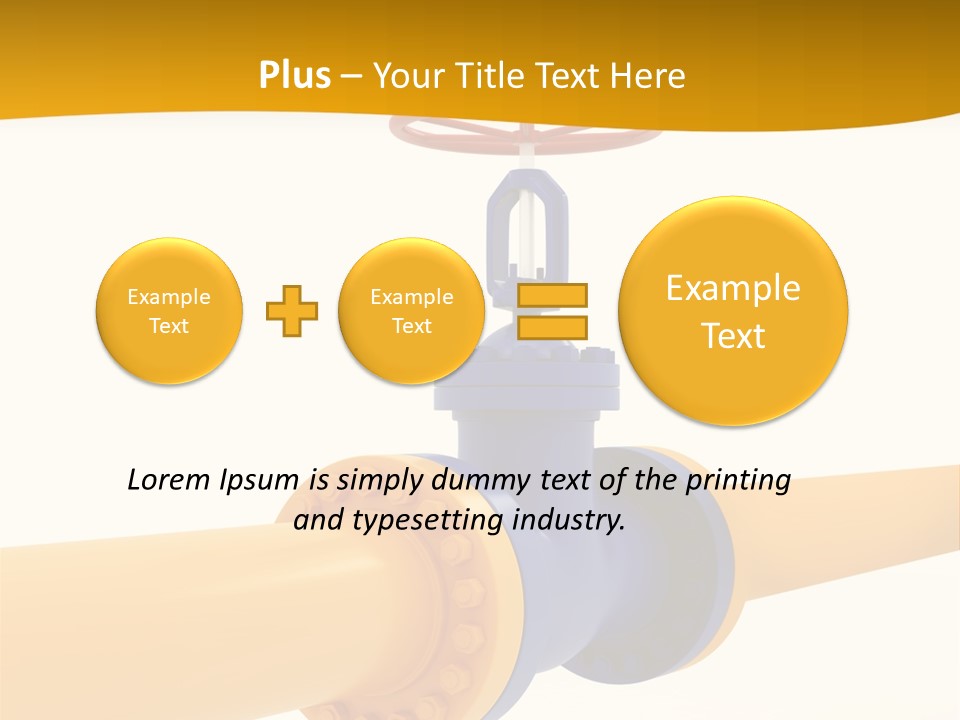 White Fuel System PowerPoint Template