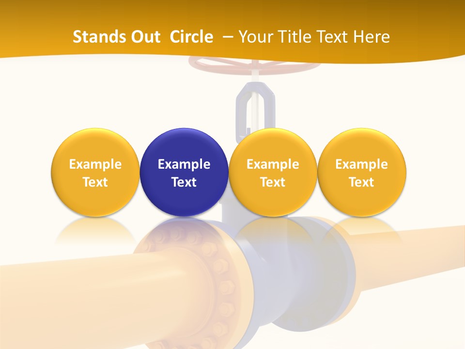 White Fuel System PowerPoint Template