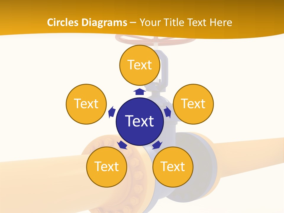 White Fuel System PowerPoint Template