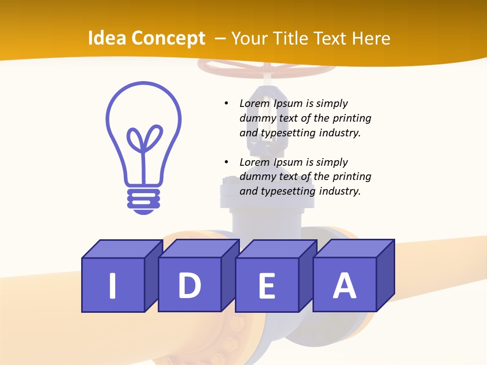 White Fuel System PowerPoint Template