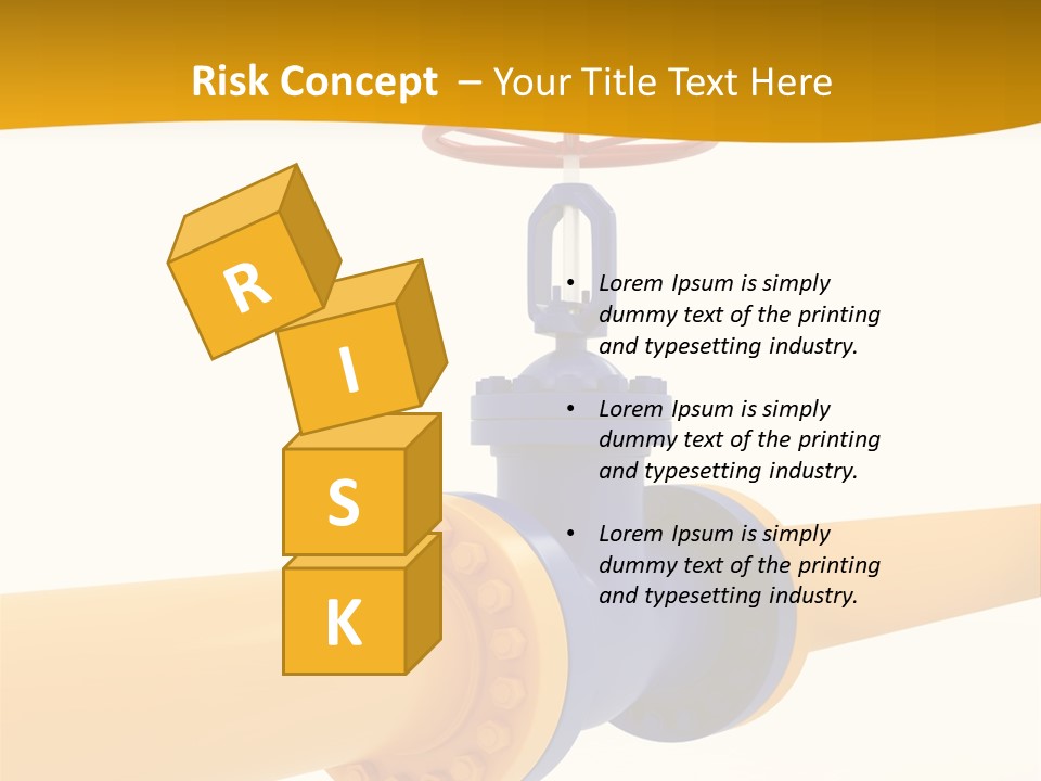 White Fuel System PowerPoint Template