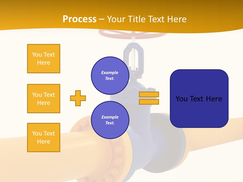 White Fuel System PowerPoint Template