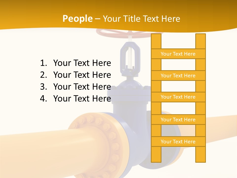 White Fuel System PowerPoint Template