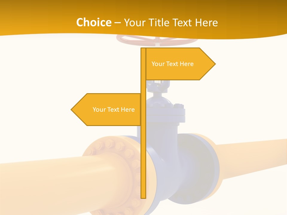 White Fuel System PowerPoint Template