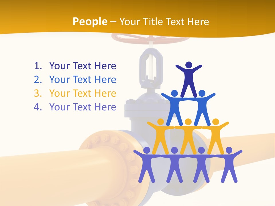 White Fuel System PowerPoint Template