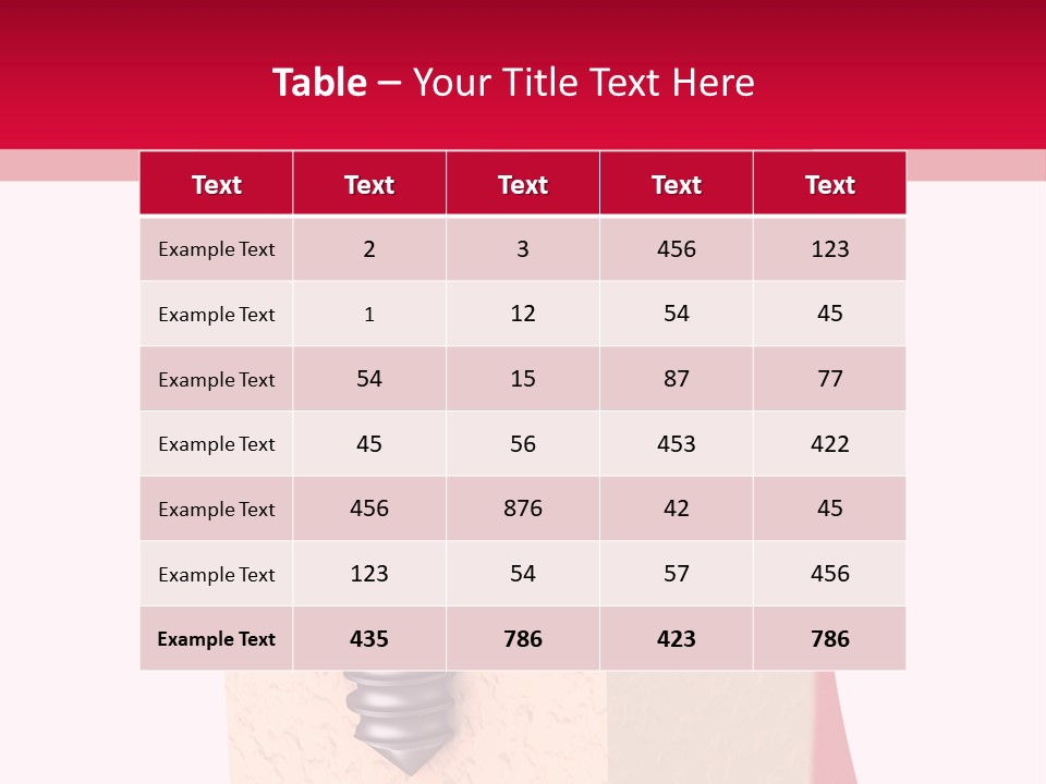 Prosthesis Bone Care PowerPoint Template
