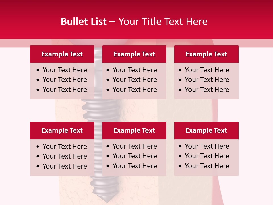 Prosthesis Bone Care PowerPoint Template