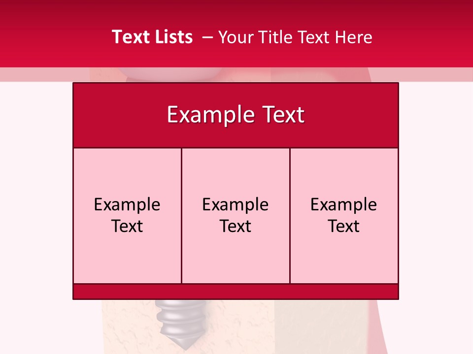Prosthesis Bone Care PowerPoint Template