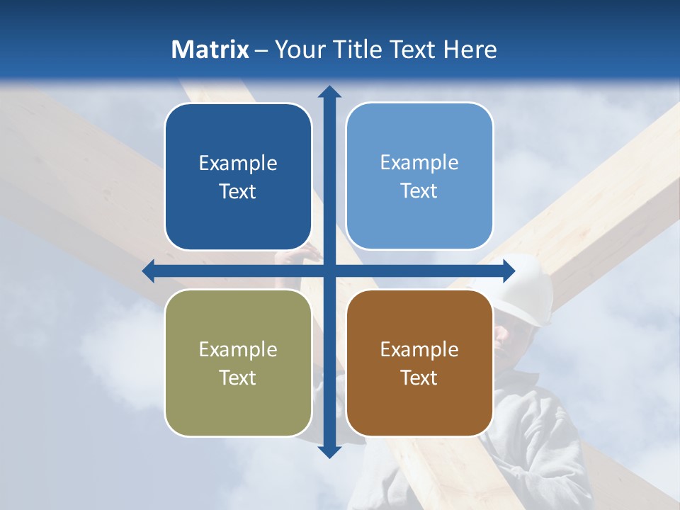 Male Workman Wooden PowerPoint Template