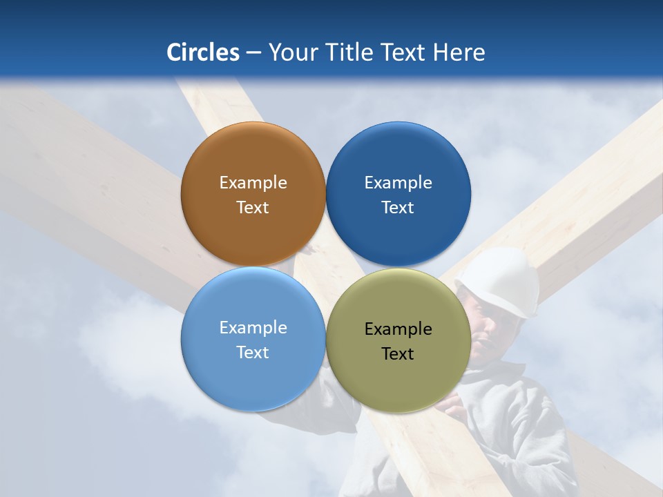 Male Workman Wooden PowerPoint Template