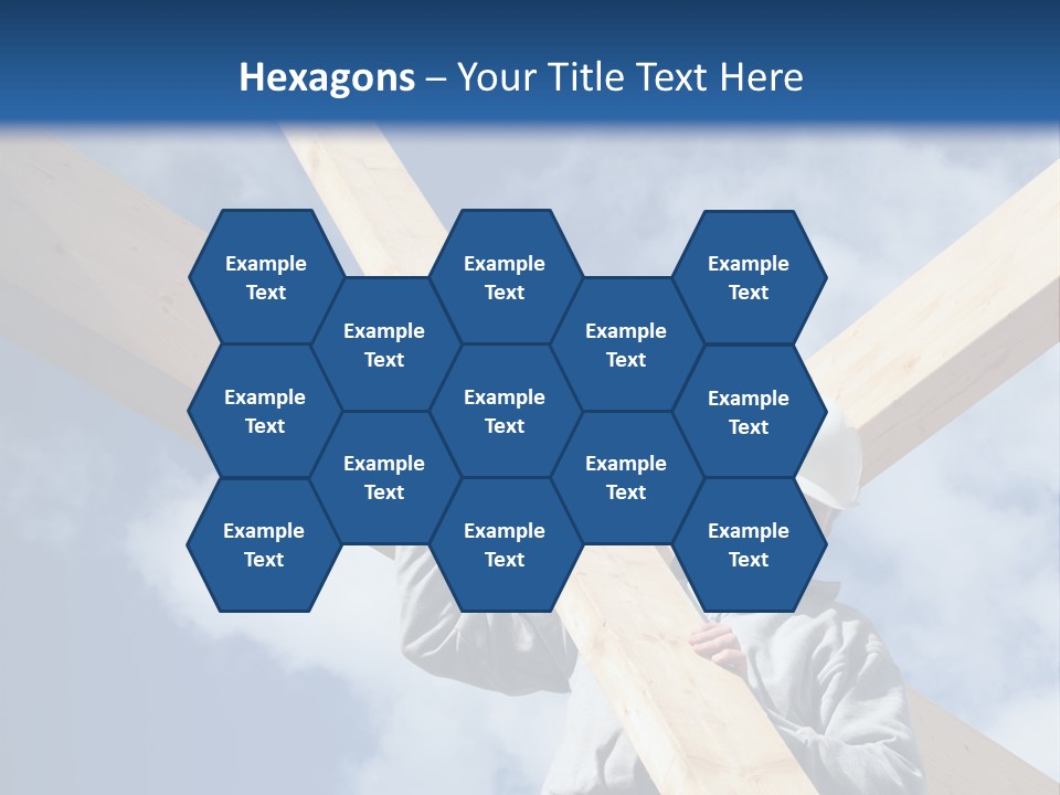 Male Workman Wooden PowerPoint Template