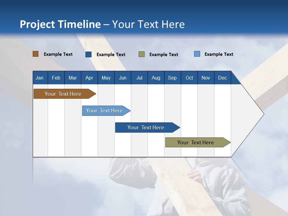 Male Workman Wooden PowerPoint Template