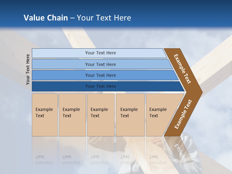 Male Workman Wooden PowerPoint Template