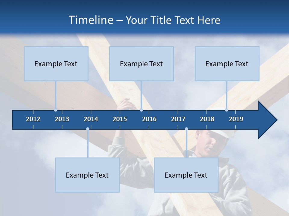 Male Workman Wooden PowerPoint Template
