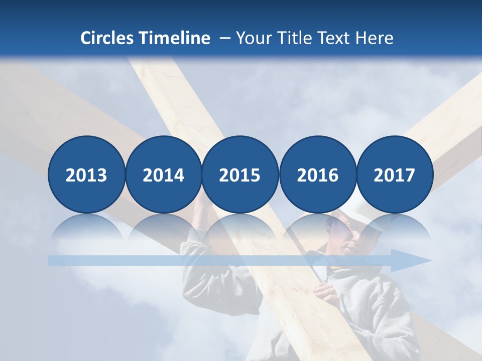 Male Workman Wooden PowerPoint Template