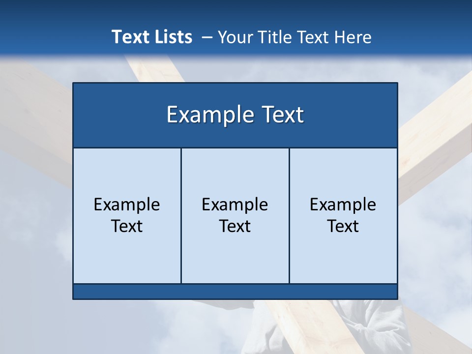 Male Workman Wooden PowerPoint Template