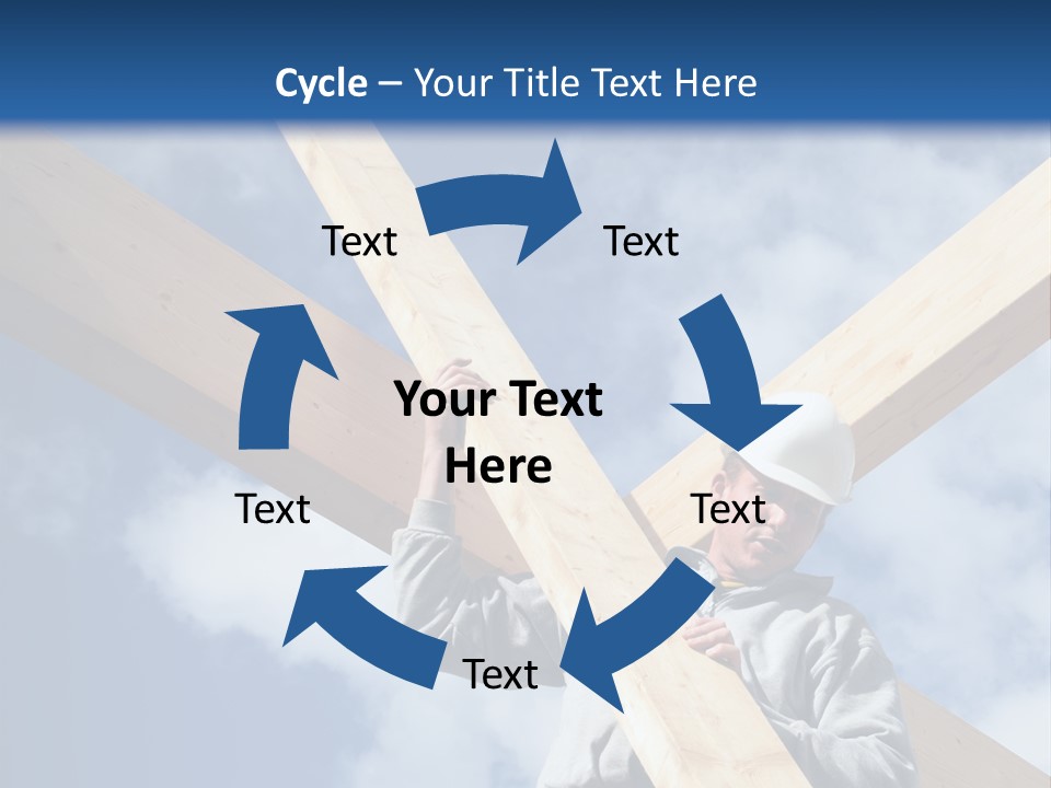 Male Workman Wooden PowerPoint Template