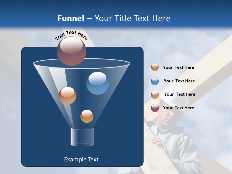 Male Workman Wooden PowerPoint Template