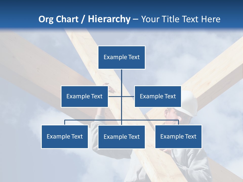 Male Workman Wooden PowerPoint Template