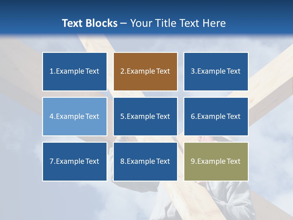 Male Workman Wooden PowerPoint Template