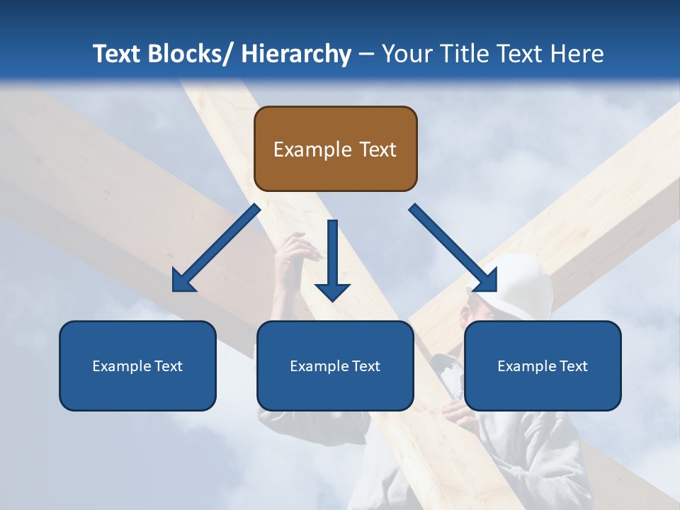 Male Workman Wooden PowerPoint Template