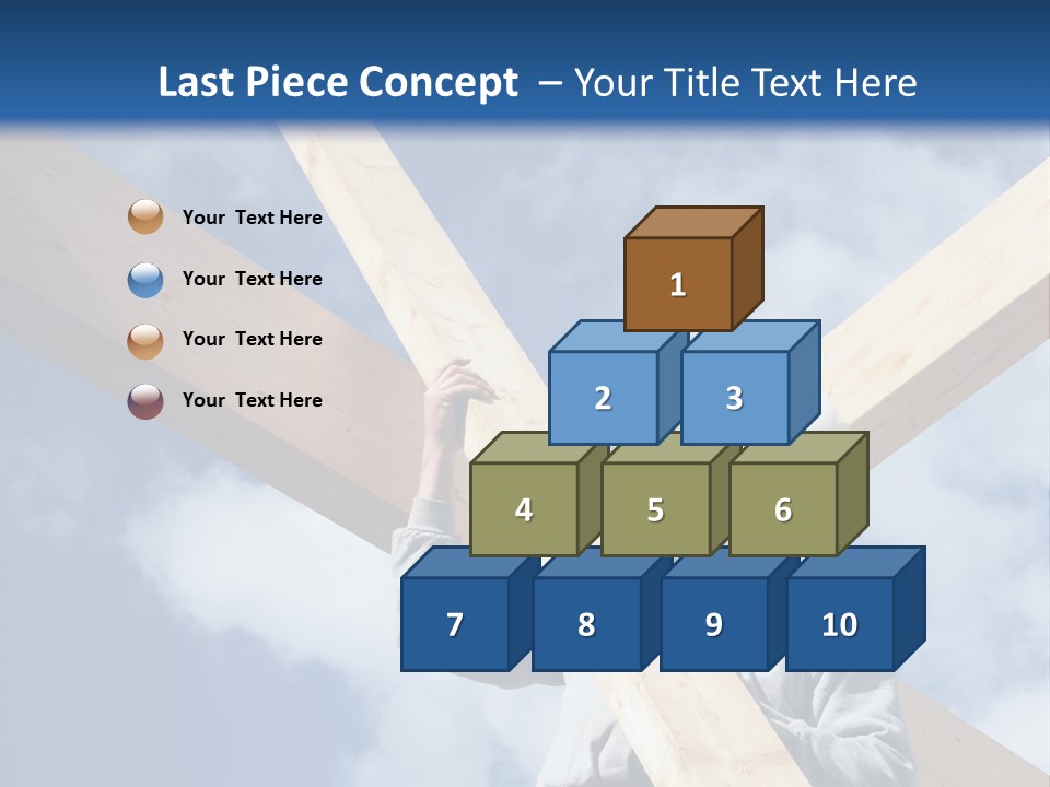 Male Workman Wooden PowerPoint Template
