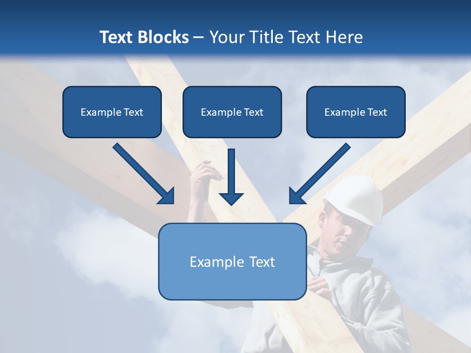 Male Workman Wooden PowerPoint Template
